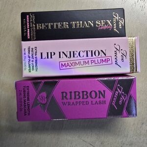 Too Faced Mascara, Lip Plumper, Mascara Primer Travel Size Set